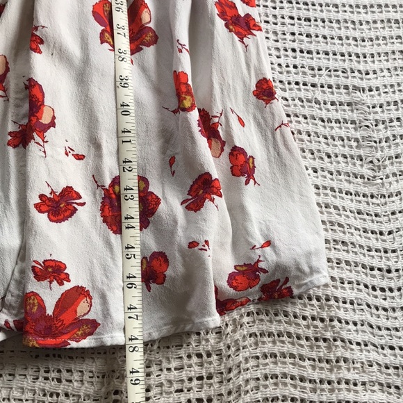 FREE PEOPLE Medium Long Sleeve Maxi Dress Floral Shirred V-Neck Cottage Prairie - Picture 8 of 11